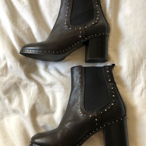 Napoleoni leather studded chelsea boots - Picture 2 of 8